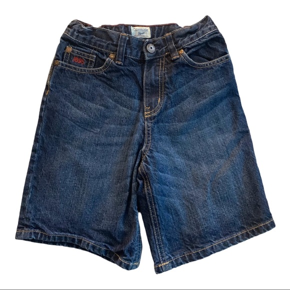 Oshkosh B’Gosh Blue Jean Denim Shorts Elastic Adjustable Waist Girls Size 7 - Picture 2 of 6